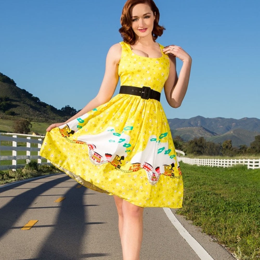 Pinup Girl Clothing mary Blair Train Dress